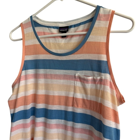 Patagonia Mainstay Tank Top, Organic Cotton Blend, Striped, Size S - Picture 4 of 9